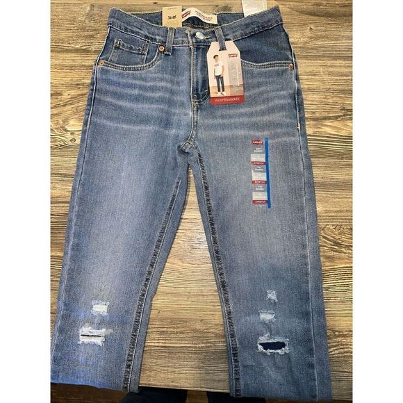 Levi's Boys' 510 Skinny Fit Performance Jeans - Blue. Size 14 Regular. NWT. J - Picture 1 of 8